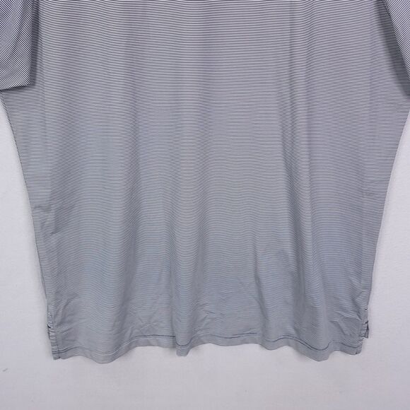 F&G Tech Polo Shirt Men Size 2XL Short Sleeve Stripped Golf Performance Collared - Picture 8 of 11